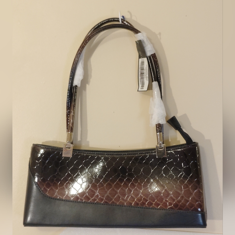 Dasein Brown Patterned Handbag - Picture 2 of 7